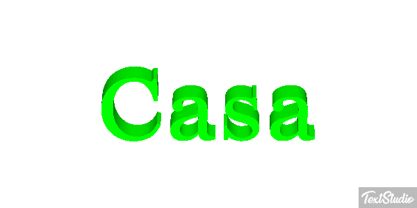 Casa Efecto de texto