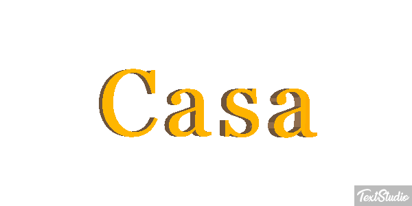 Casa Efecto de texto