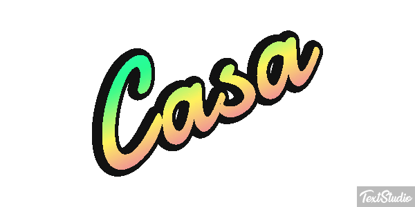 Casa Efecto de texto