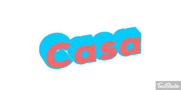 Casa Efecto de texto