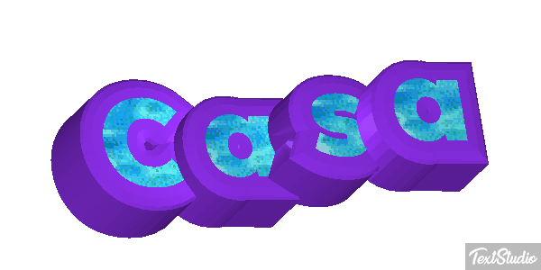Casa Efecto de texto