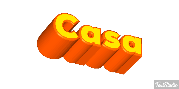Casa Efecto de texto