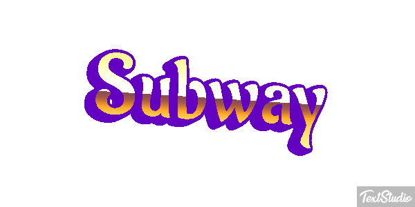 Subway Effetto testo