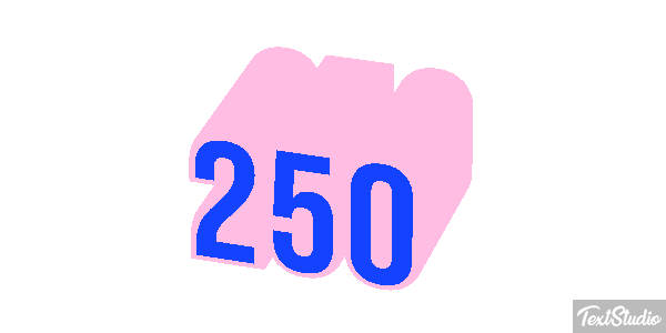 250 Text effect