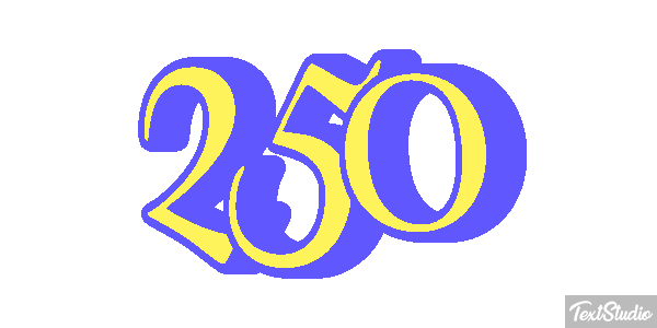 250 Text effect