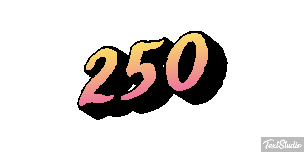 250 Text effect