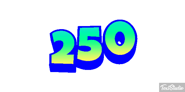 250 Text effect