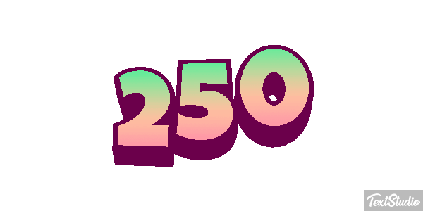 250 Text effect