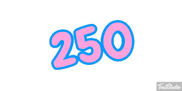 250 Text effect