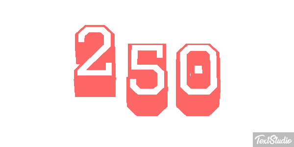250 Text effect