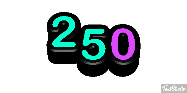 250 Text effect
