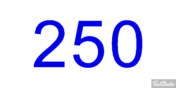 250 Text effect