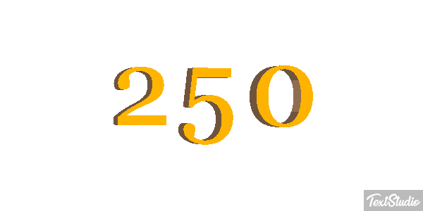 250 Text effect