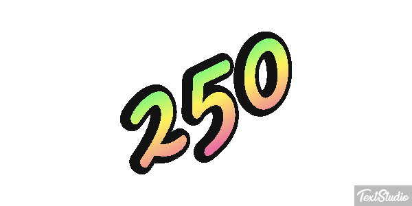 250 Text effect