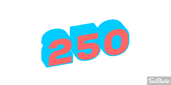 250 Text effect