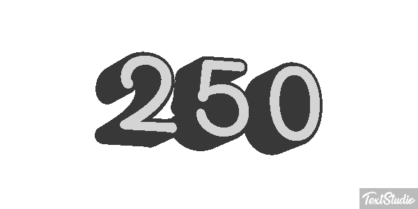 250 Text effect