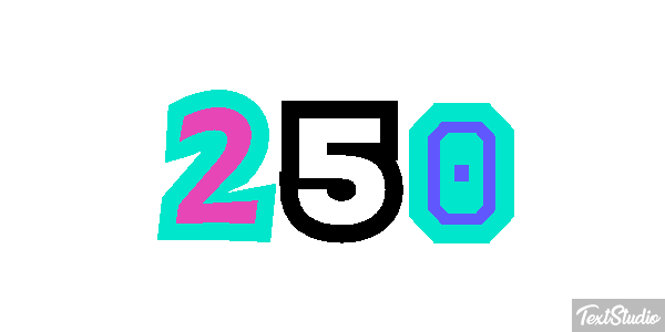 250 Text effect