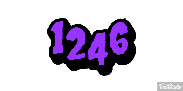 1246 Text effect