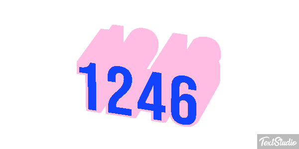 1246 Text effect