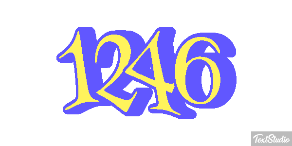 1246 Text effect