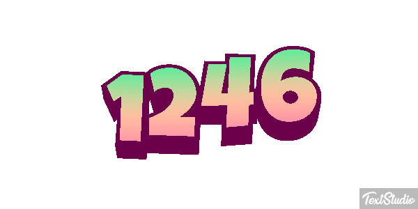 1246 Text effect