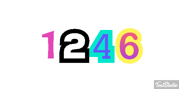 1246 Text effect