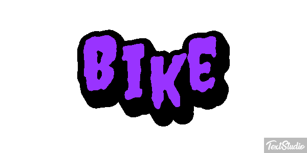 Bike Efeito do texto