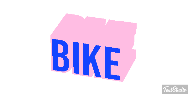 Bike Efeito do texto