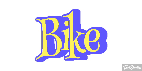 Bike Efeito do texto