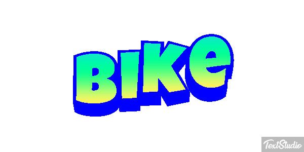 Bike Efeito do texto