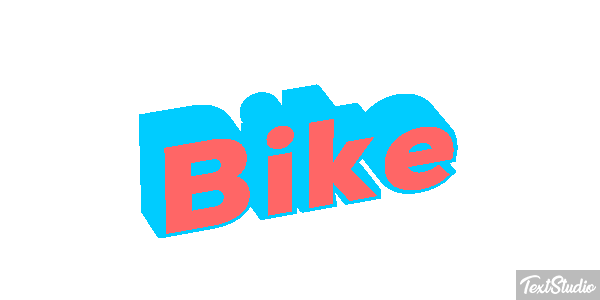 Bike Efeito do texto