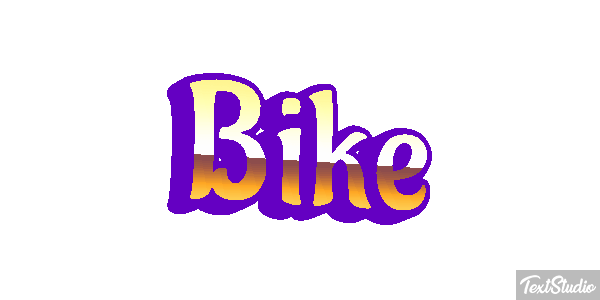 Bike Efeito do texto