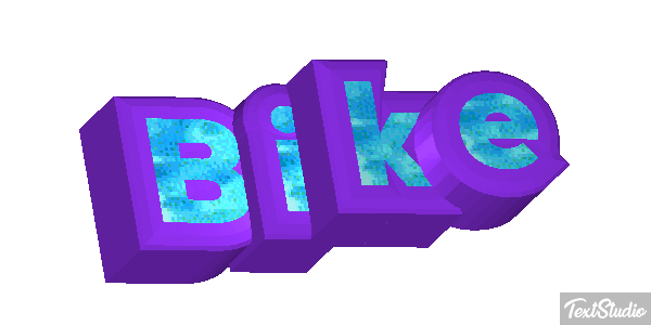 Bike Efeito do texto