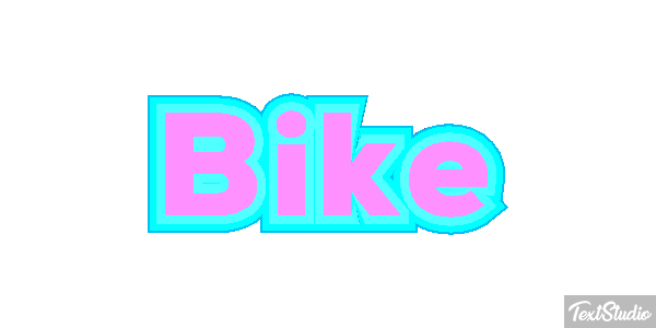 Bike Efeito do texto