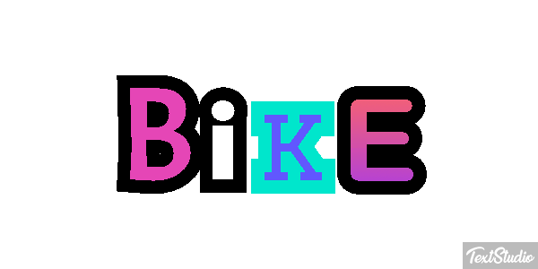 Bike Efeito do texto