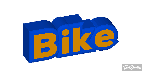 Bike Efeito do texto