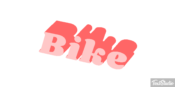 Bike Efeito do texto