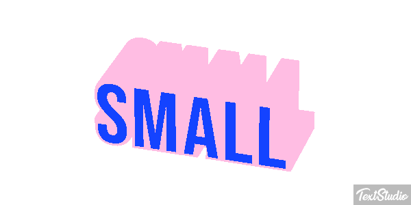 Small Tekst effect