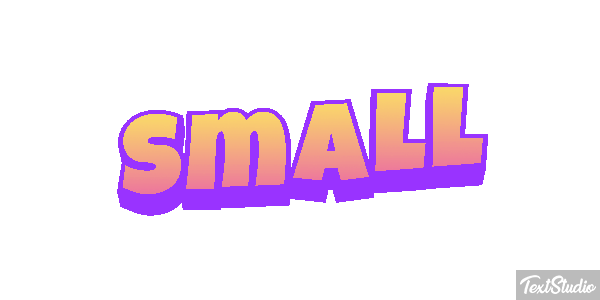 Small Tekst effect