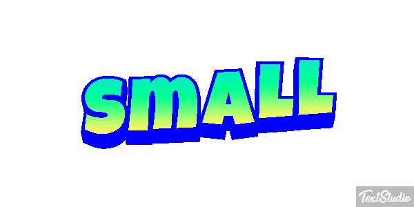 Small Tekst effect