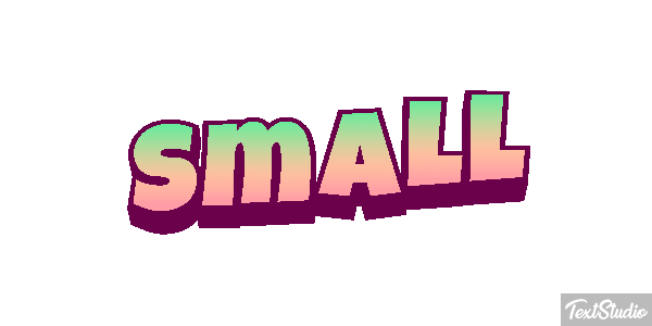 Small Tekst effect
