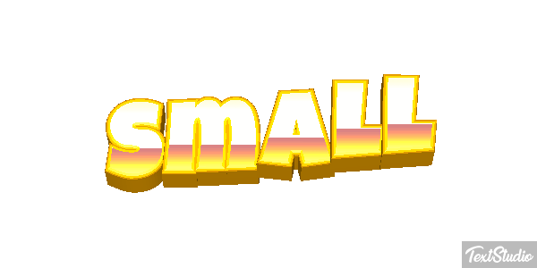 Small Tekst effect