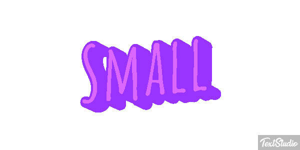 Small Tekst effect