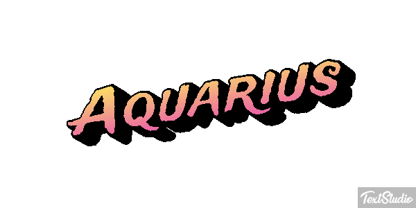 Aquarius Texteffekt