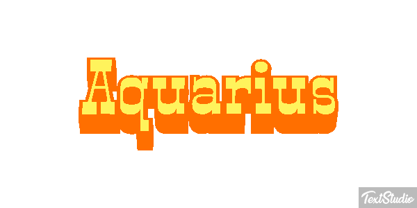 Aquarius Texteffekt