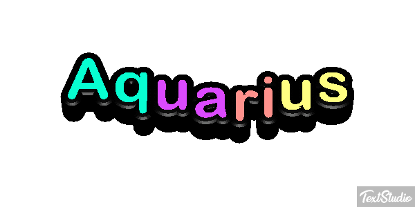 Aquarius Texteffekt
