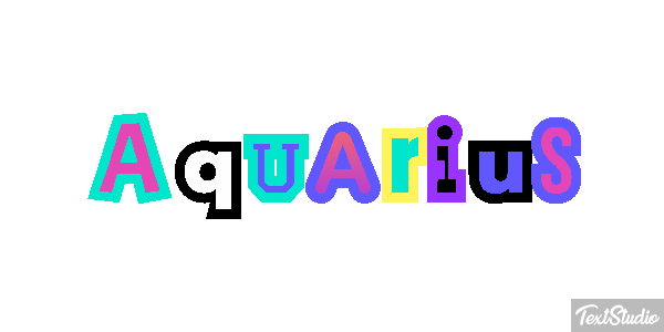 Aquarius Texteffekt