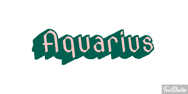 Aquarius Texteffekt