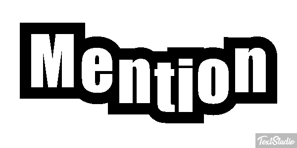 Mention Text effect