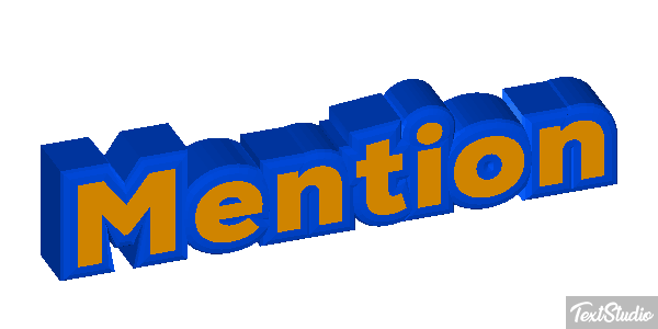 Mention Text effect